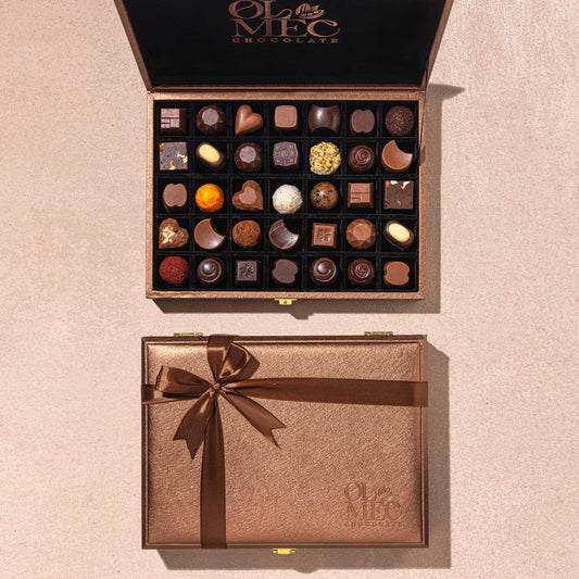 Bronze Suitcase Box Of 35