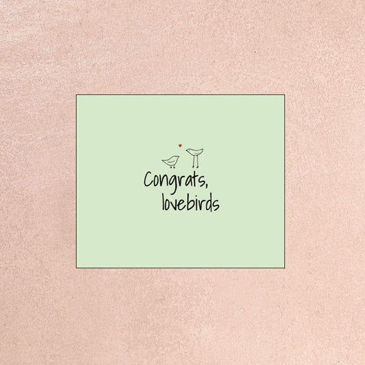 Congrats lovebirds